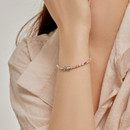 [Polaidi Jewelry]Delicate Romantic Heart Shape Lover Bracelet