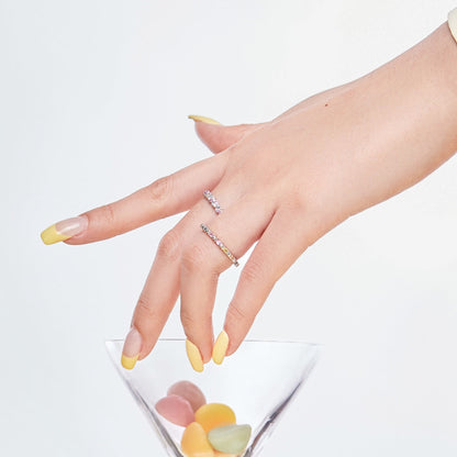 [Polaidi Jewelry]Charming Colorful Round Cut Daily Ring