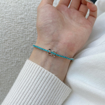 [Polaidi Jewelry]Dazzling Exquisite Round Cut Daily Bracelet