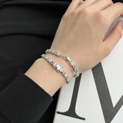 [Polaidi Jewelry]Dazzling Radiant Multi Cut Daily Bracelet