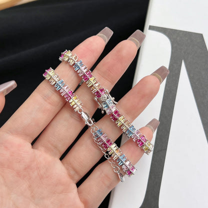 [Polaidi Jewelry]Sparkling Exquisite Multi Cut Party Bracelet