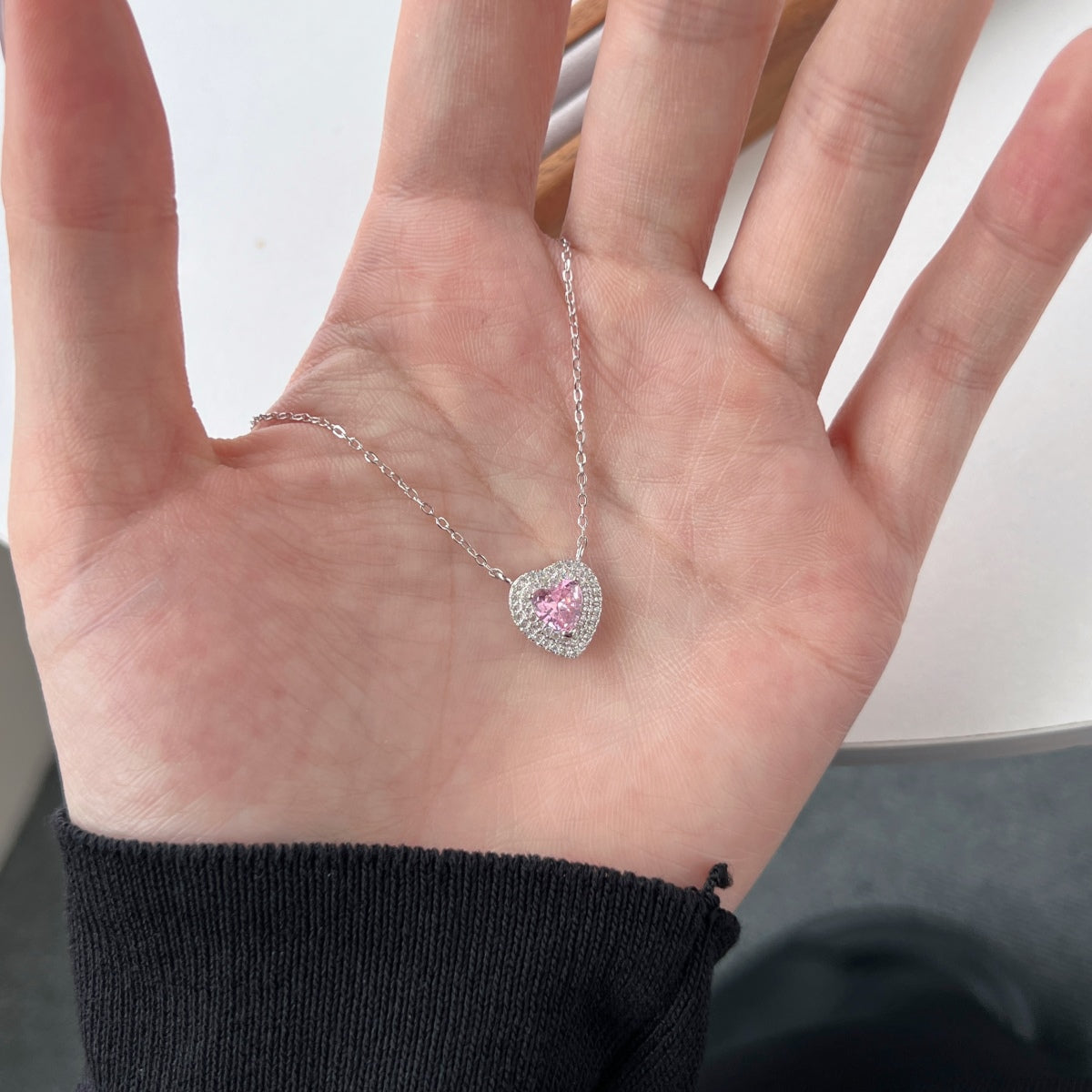 [Polaidi Jewelry]Exquisite Heart Shape Necklace