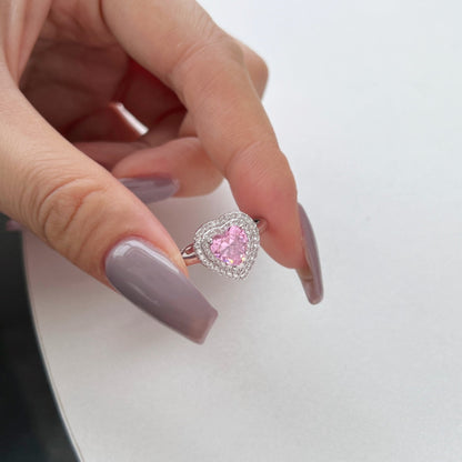 [Polaidi Jewelry]Delicate Ebullient Heart Shape Wedding Ring