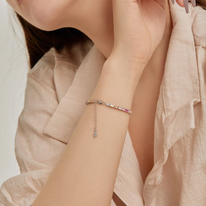 [Polaidi Jewelry]Delicate Romantic Heart Shape Lover Bracelet