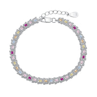 [Polaidi Jewelry ]Delicate Colorful Multi Cut Daily Bracelet