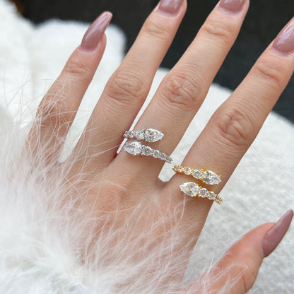 [Polaidi Jewelry]Delicate Lively Snake Shape Daily Ring
