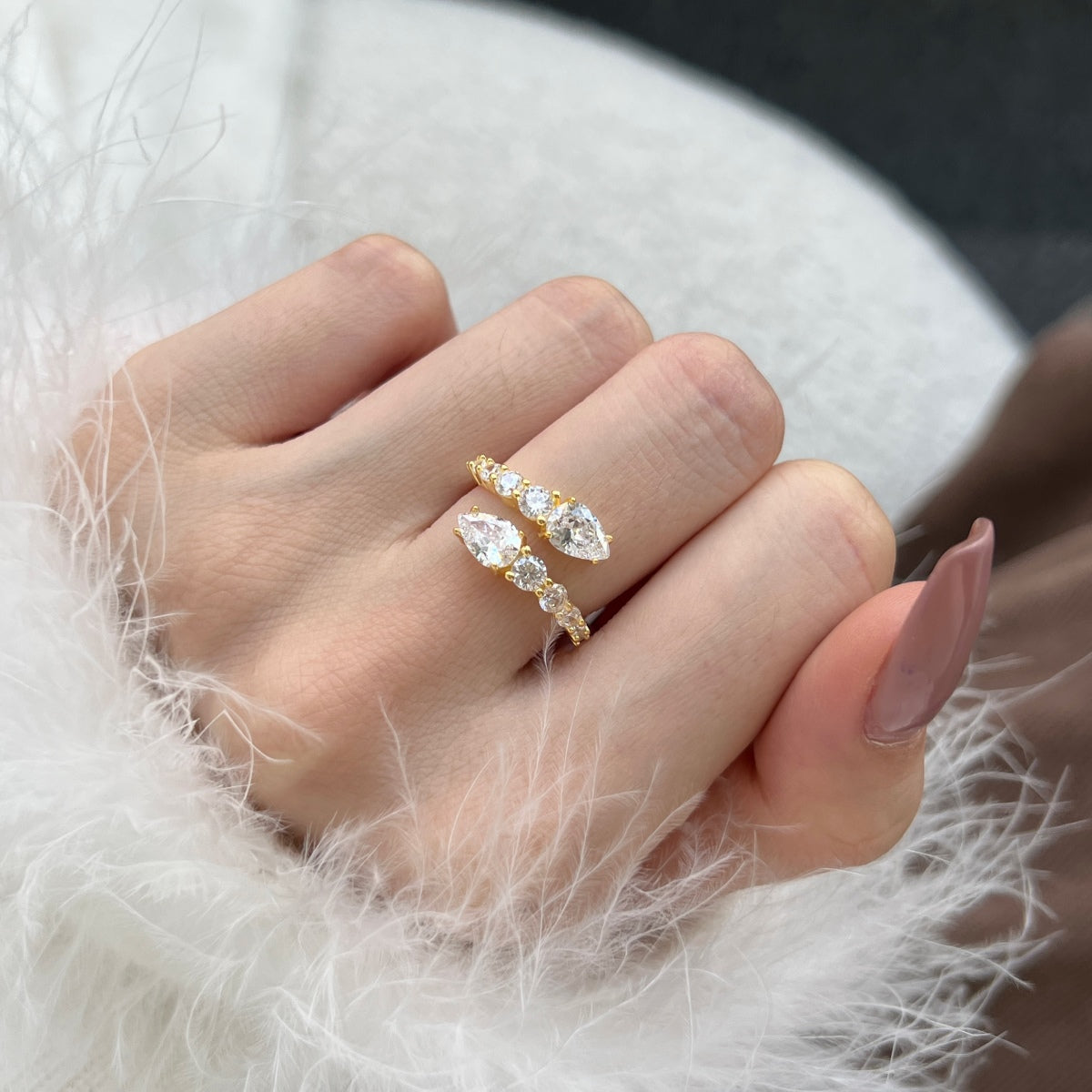 [Polaidi Jewelry]Delicate Lively Snake Shape Daily Ring