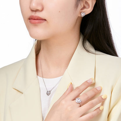[Polaidi Jewelry]Delicate Ebullient Heart Shape Wedding Ring