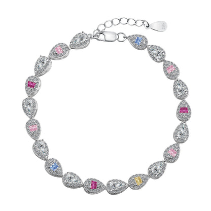 [Polaidi Jewelry]0.25 Carat Radiant Water Drop Shape Daily Bracelet
