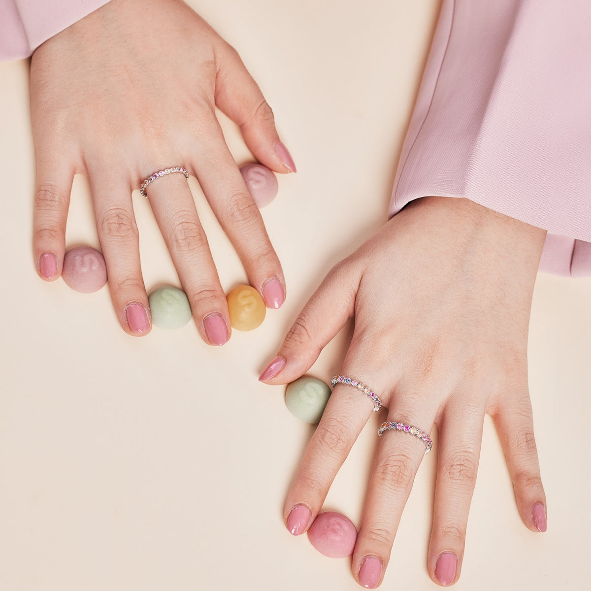 [Polaidi Jewelry]Radiant Sparkling Round Cut Daily Ring