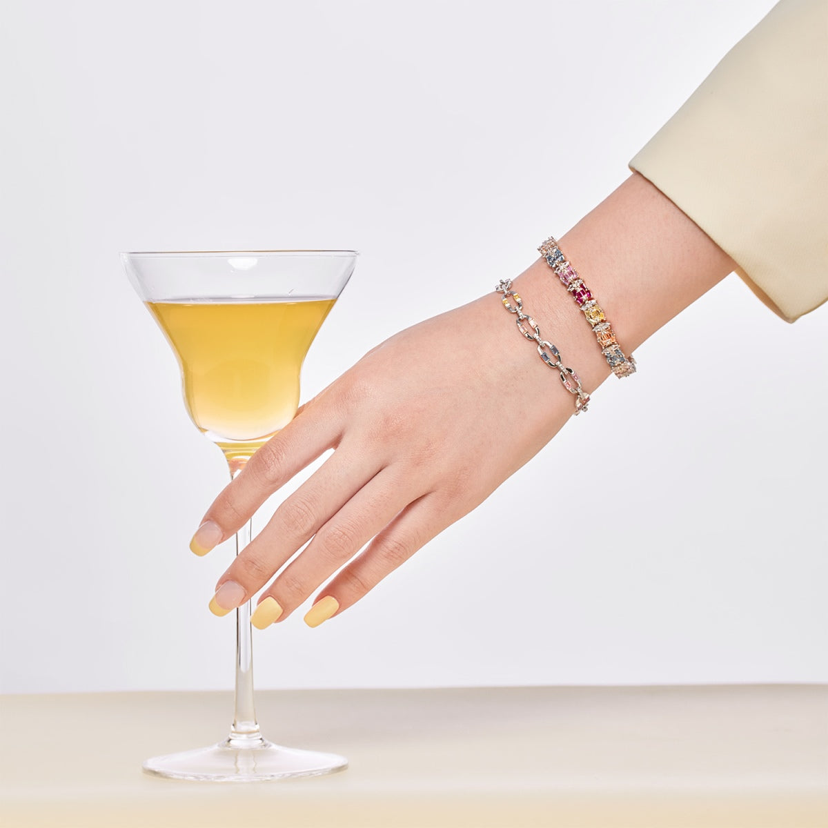 [Polaidi Jewelry]Dazzling Colorful Daily Bracelet