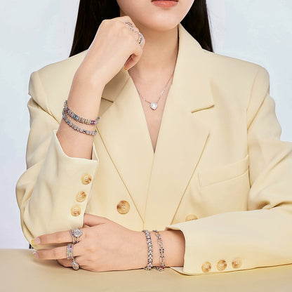 [Polaidi Jewelry]Dazzling Colorful Daily Bracelet