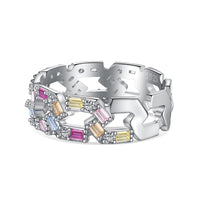[Polaidi Jewelry ]Sparkling Vibrant Emerald Cut Daily Ring