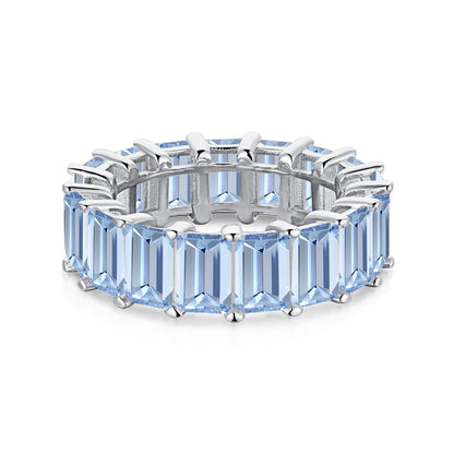 [Polaidi Jewelry]0.75 Carat Elegant Emerald Cut Tennis Ring