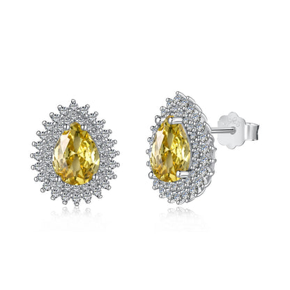 [Polaidi Jewelry]Delicate Gorgeous Pear Cut Daily Earrings
