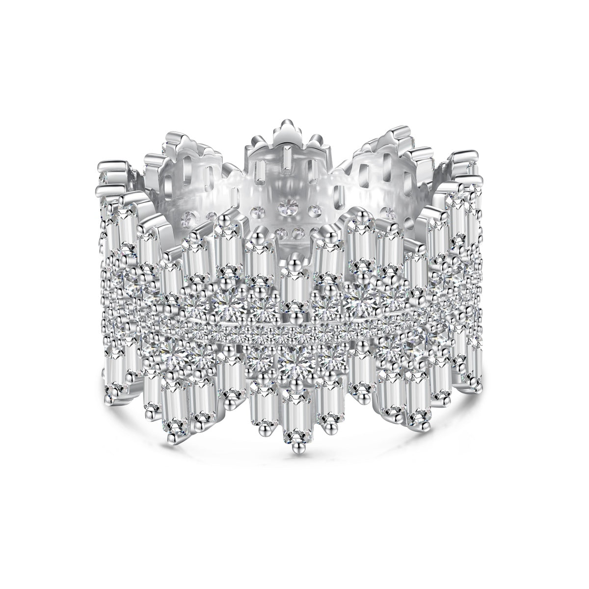 [Polaidi Jewelry]Luxurious Colorful Radiant Cut Daily Ring