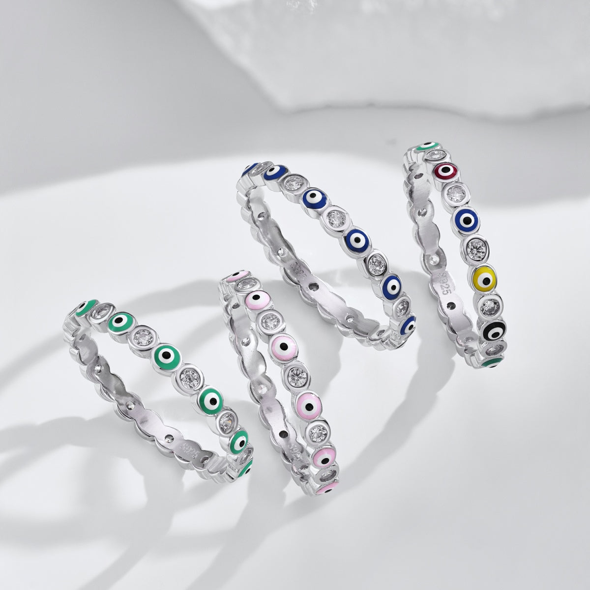 [Polaidi Jewelry]Sparkling Vibrant Round Shape Daily Ring
