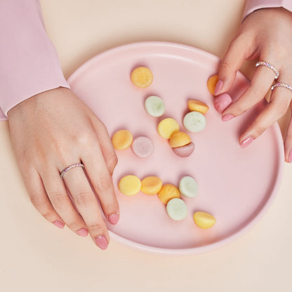 [Polaidi Jewelry]Exquisite Colorful Round Cut Party Ring
