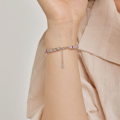 [Polaidi Jewelry]Unique Colorful Flower Shape Daily Bracelet