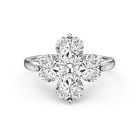 [Polaidi Jewelry ]Heart-shaped Four-Leaf Clover Ball Ring