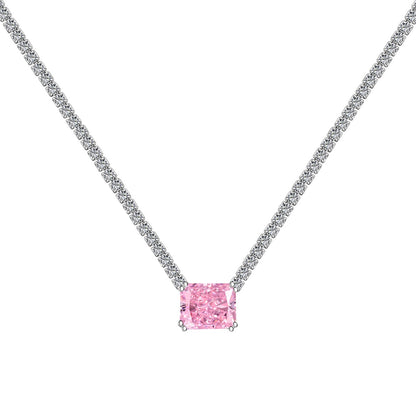 [Polaidi Jewelry]4.0 Carat Elegant Radiant Cut Necklace