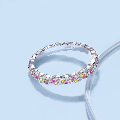 [Polaidi Jewelry]Dainty Ebullient Round Cut Daily Ring