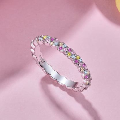 [Polaidi Jewelry]Dainty Ebullient Round Cut Daily Ring