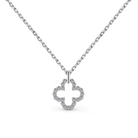 [Polaidi Jewelry ]Four-Leaf Clover Hollow Design Exquisite Necklace