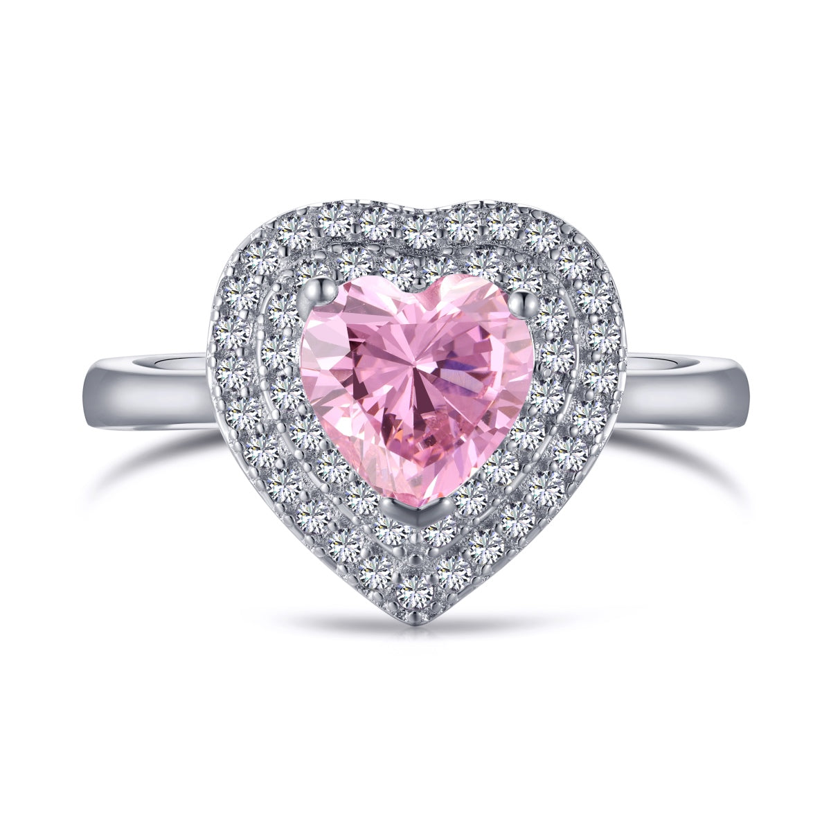 [Polaidi Jewelry]Delicate Ebullient Heart Shape Wedding Ring