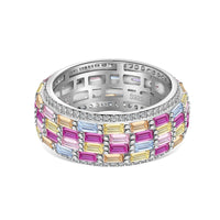 [Polaidi Jewelry ]Radiant Colorful Radiant Cut Daily Ring
