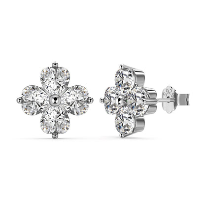 [Polaidi Jewelry]Four-Leaf Clover Ball Earrings