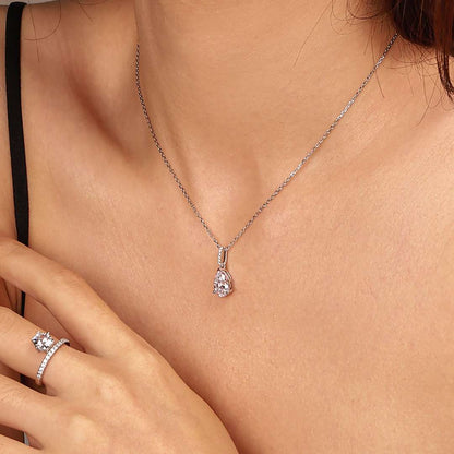 [Polaidi Jewelry]Delicate Water Drop Shape Fashion Necklace