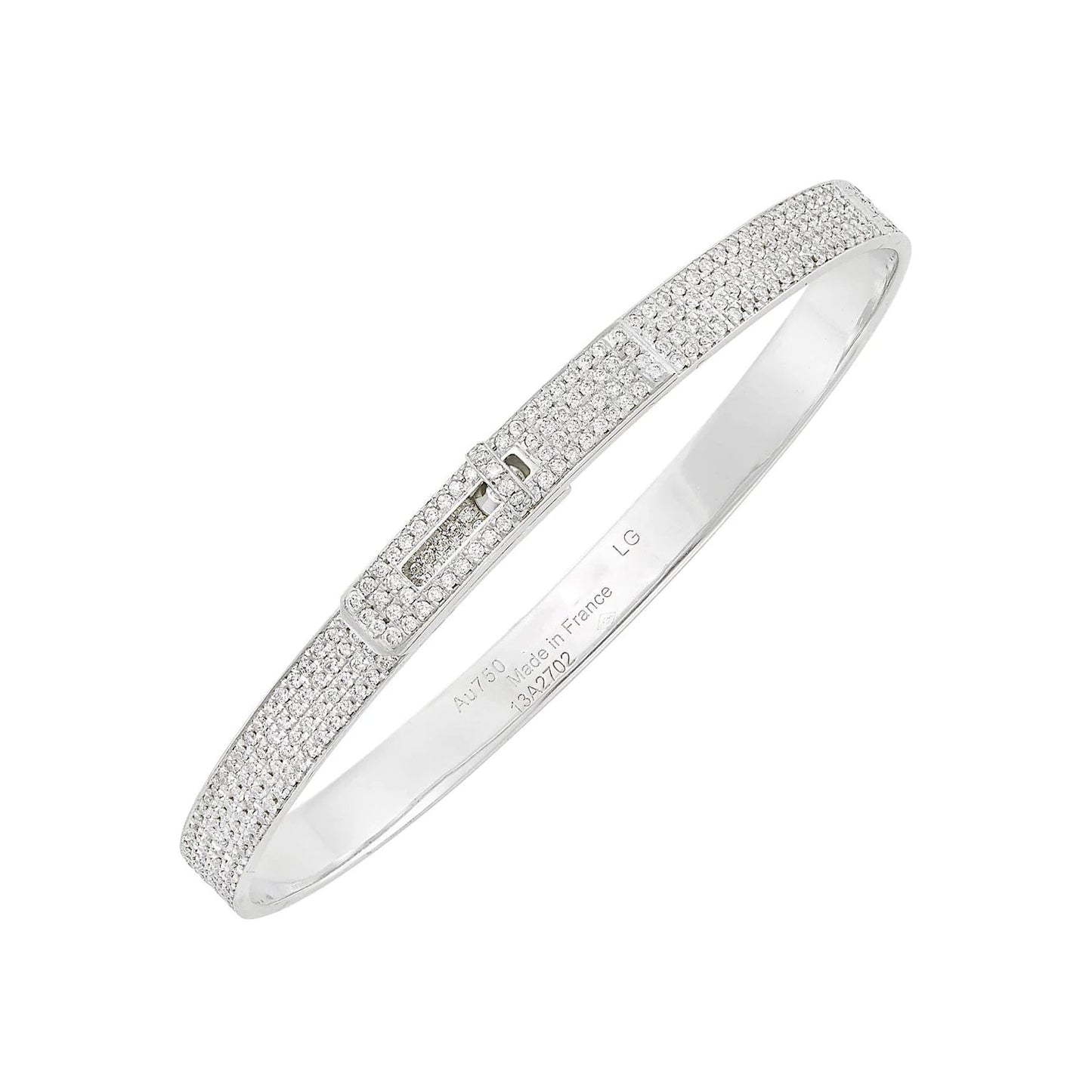 [：Polaidi Jewelry]HM KELLY BRACELET IN SILVER AND FULL PAVE DIAMOND