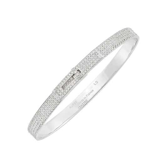 [：Polaidi Jewelry]HM KELLY BRACELET IN SILVER AND FULL PAVE DIAMOND