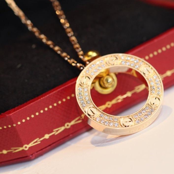 [Polaidi Jewelry]LOVE NECKLACE ADJUSTABLE ROSE GOLD
