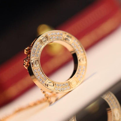 [Polaidi Jewelry]LOVE NECKLACE ADJUSTABLE ROSE GOLD