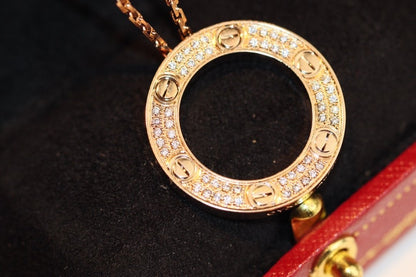 [：Polaidi Jewelry]LOVE NECKLACE ADJUSTABLE ROSE GOLD