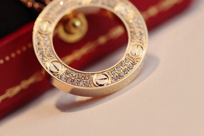 [Polaidi Jewelry]LOVE NECKLACE ADJUSTABLE ROSE GOLD