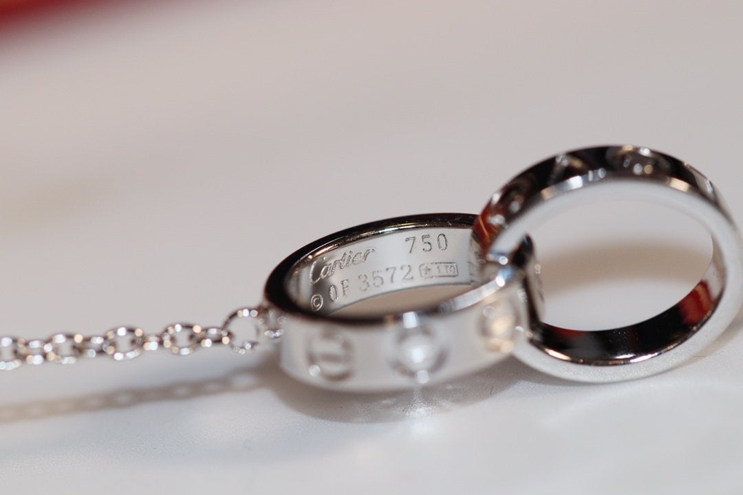 [：Polaidi Jewelry]LOVE NECKLACE PINK GOLD AND SILVER