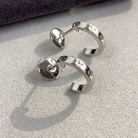[Polaidi Jewelry ]LOVE EARRINGS 2.65MM SILVER