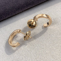 [Polaidi Jewelry ]LOVE EARRINGS 2.65MM PINK GOLD