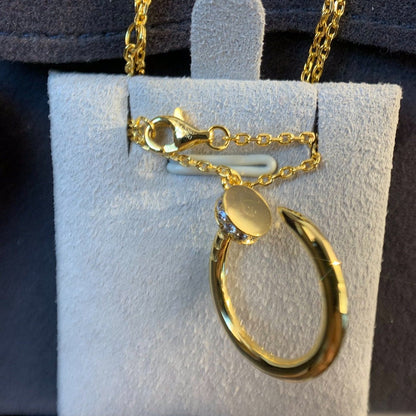 [Polaidi Jewelry]JUSTE NECKLACE GOLD DIAMONDS