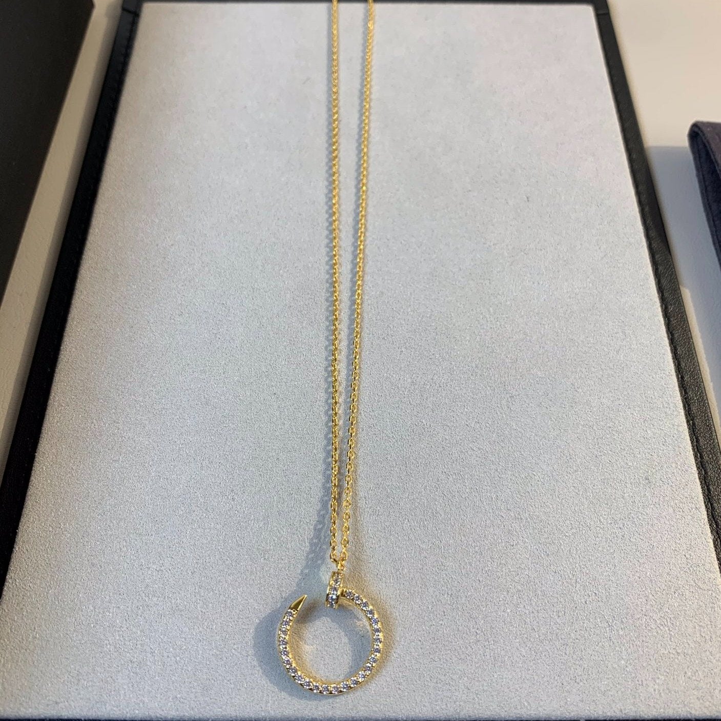 [Polaidi Jewelry]JUSTE NECKLACE GOLD DIAMONDS