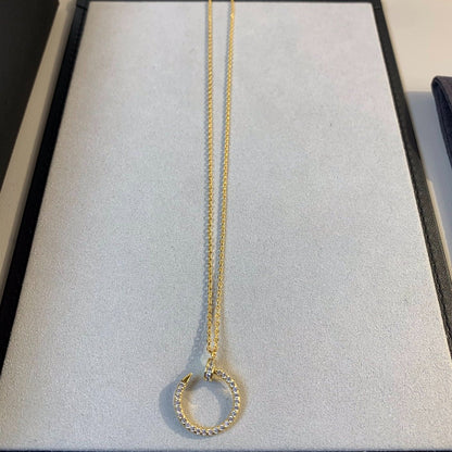 [Polaidi Jewelry]JUSTE NECKLACE GOLD DIAMONDS