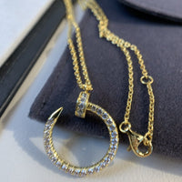 [Polaidi Jewelry ]JUSTE NECKLACE GOLD DIAMONDS