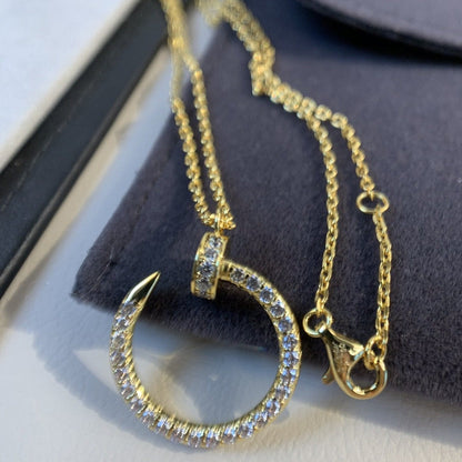 [：Polaidi Jewelry]JUSTE NECKLACE GOLD DIAMONDS