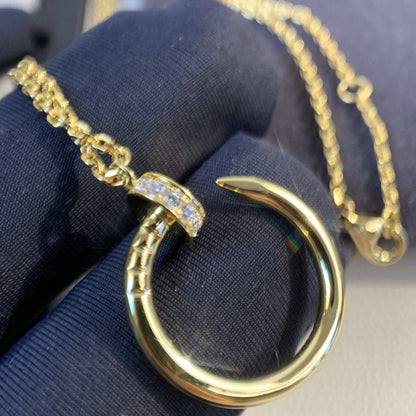 [：Polaidi Jewelry]JUSTE NECKLACE GOLD DIAMONDS
