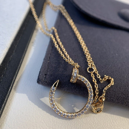 [：Polaidi Jewelry]JUSTE NECKLACE PINK GOLD DIAMONDS