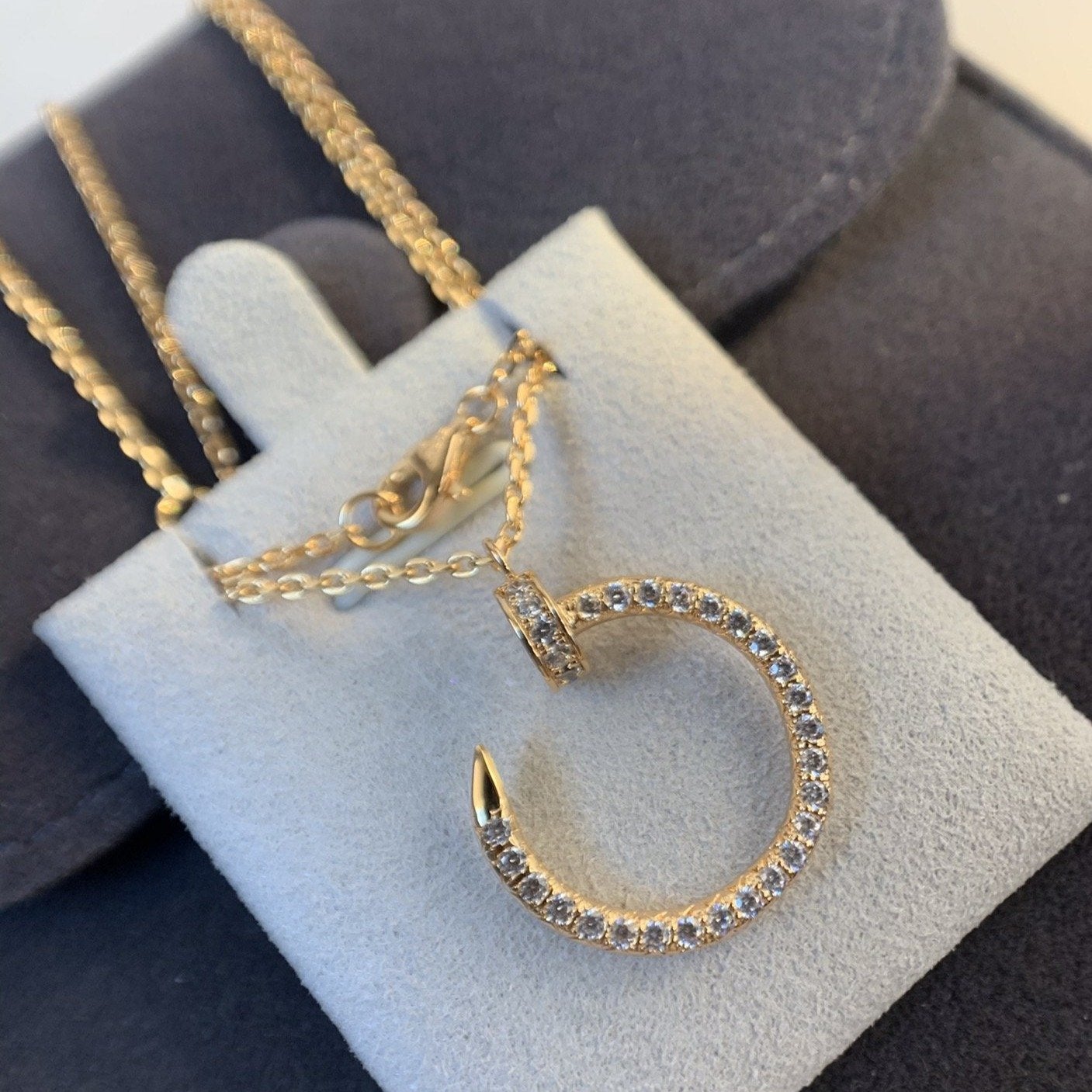 [：Polaidi Jewelry]JUSTE NECKLACE PINK GOLD DIAMONDS