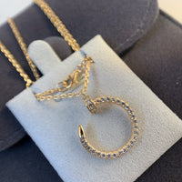 [Polaidi Jewelry ]JUSTE NECKLACE PINK GOLD DIAMONDS